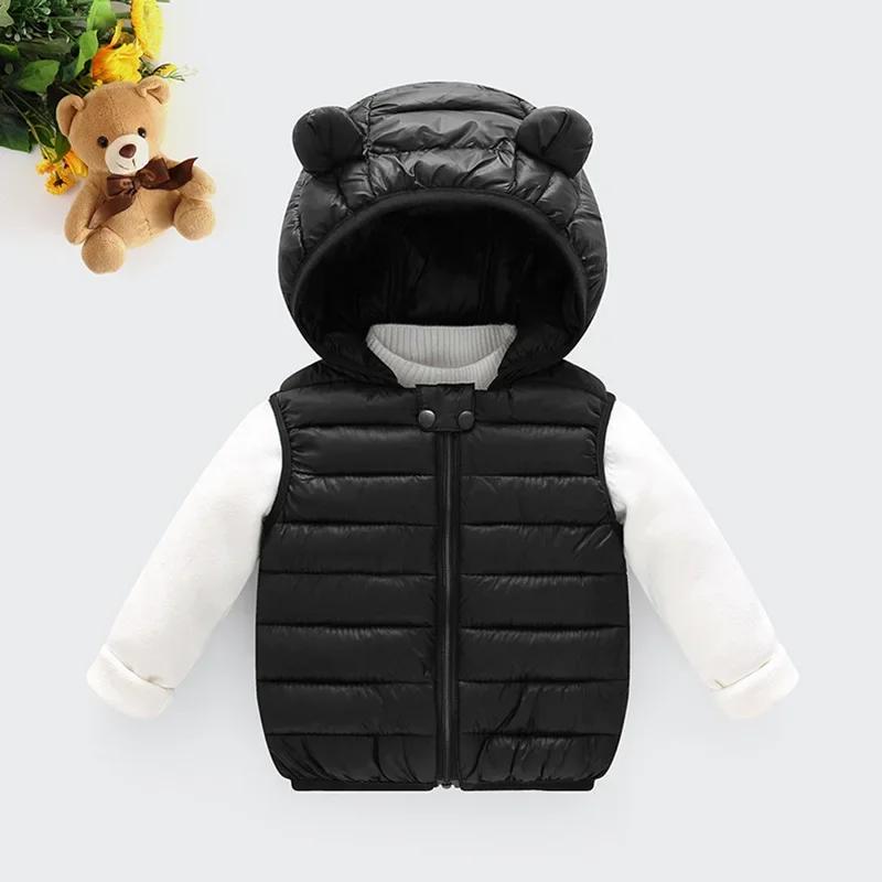 Gilet chaud en coton pour bébés garçons et filles, vêtements d'automne et d'hiver pour enfants de 1