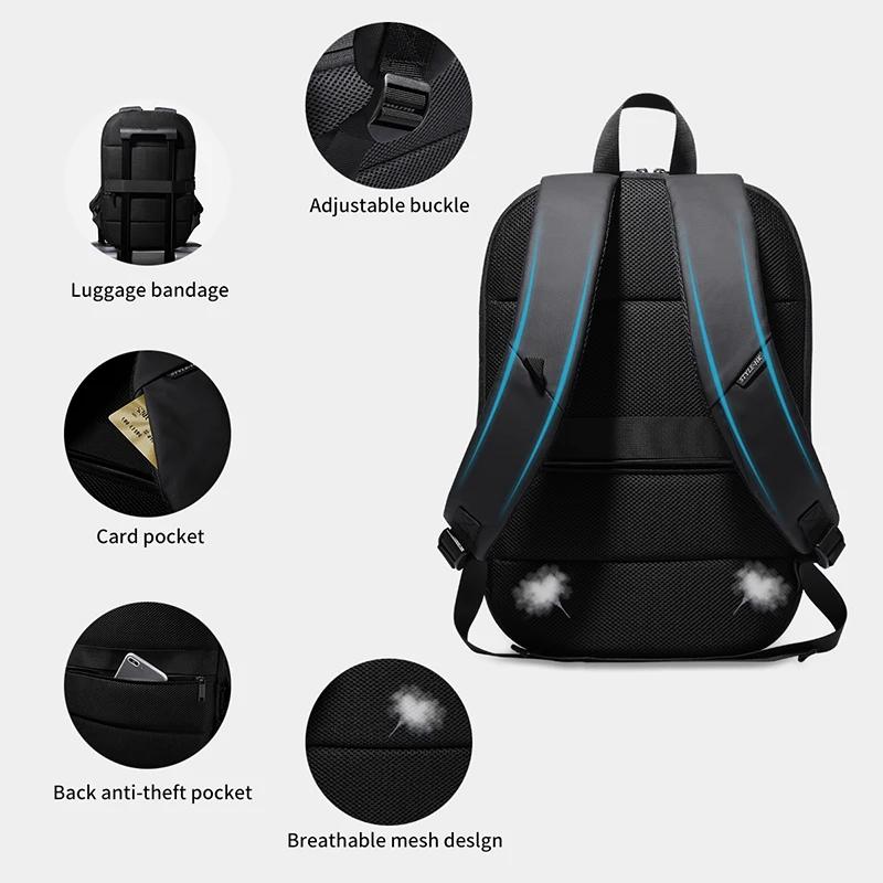 Heroic Knight – sac à dos de voyage extensible, fin, pour hommes d'affaires, sac pour ordinateur por