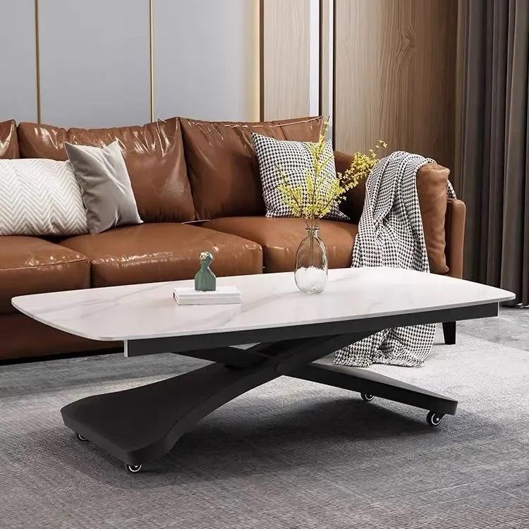 Table basse à usage touristique, table à manger domestique, levage mobile, moderne, simple, petit ap