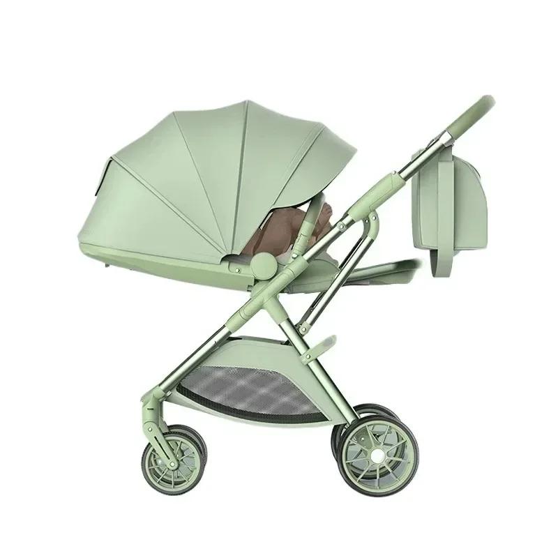 Poussette bébé portable pliable bidirectionnelle multifonction légère avec sac de maman poussette bé