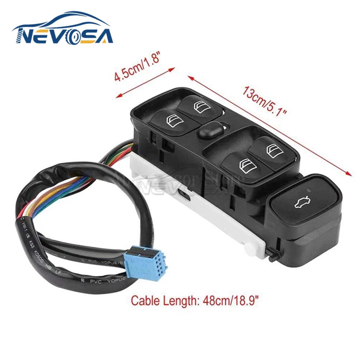 NEVOSA A 2098203410 Interrupteur de fenêtre de commande électrique, pour MERCEDES classe C W203 C1
