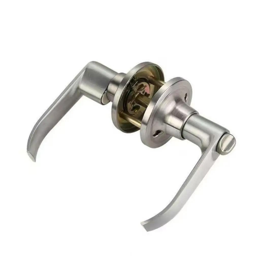 Poignée de porte ronde avec serrure de sécurité pour portes coulissantes d'entrée, idéale pour chamb