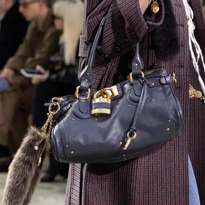 Sac à langer classique de luxe simple et élégant pour femme, sac fourre-tout en cuir grande capacité