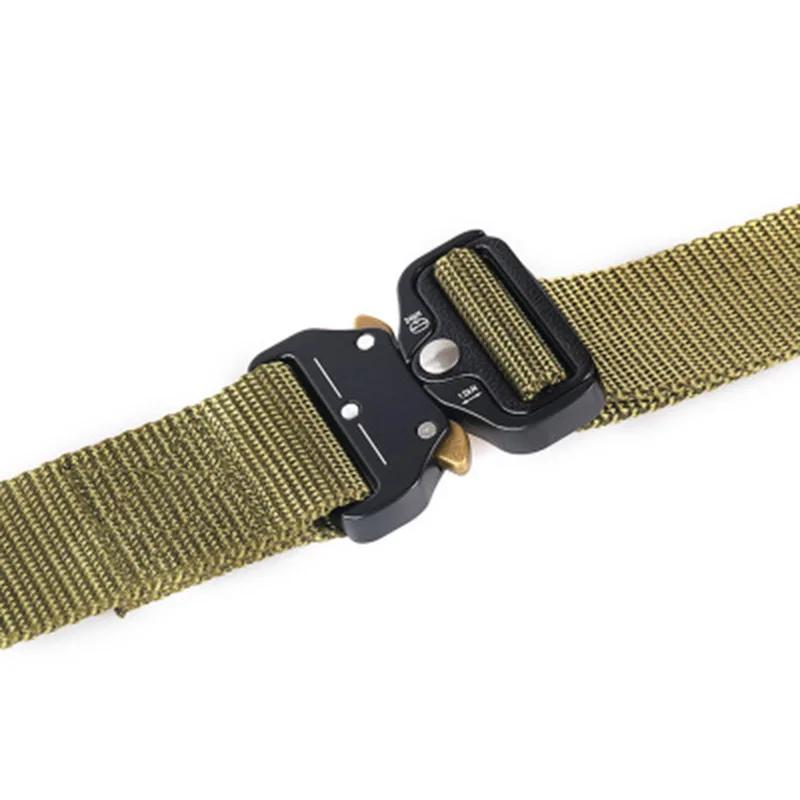 1 Pcs Alpinisme En Plein Air Multifonctionnel Tactique Nylon Toile Tissé Pantalon Ceinture