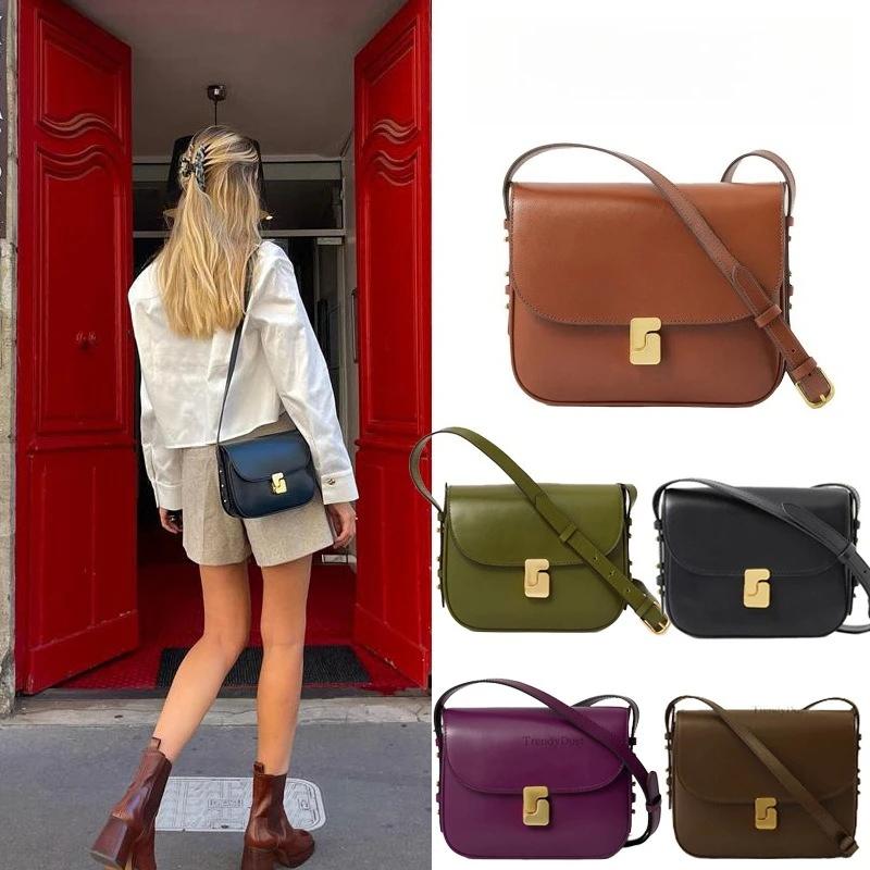 Sac Tofu niche française femme sac couche de tête cuir de vache petit sac carré sensation Premium un