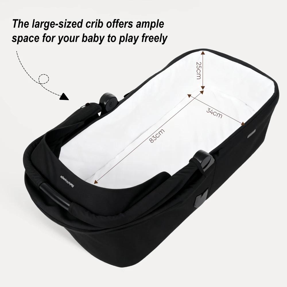 BabyVoyage 2 en 1 bébé poussette pliable panier Type siège bébé landau poussette multifonctionnel no