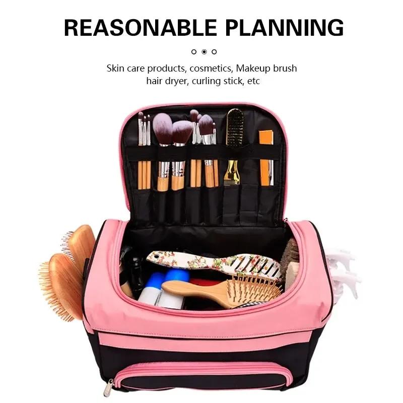 Sac de maquillage Portable pour Salon de tatouage d'ongles, mallette de rangement étanche, organisat