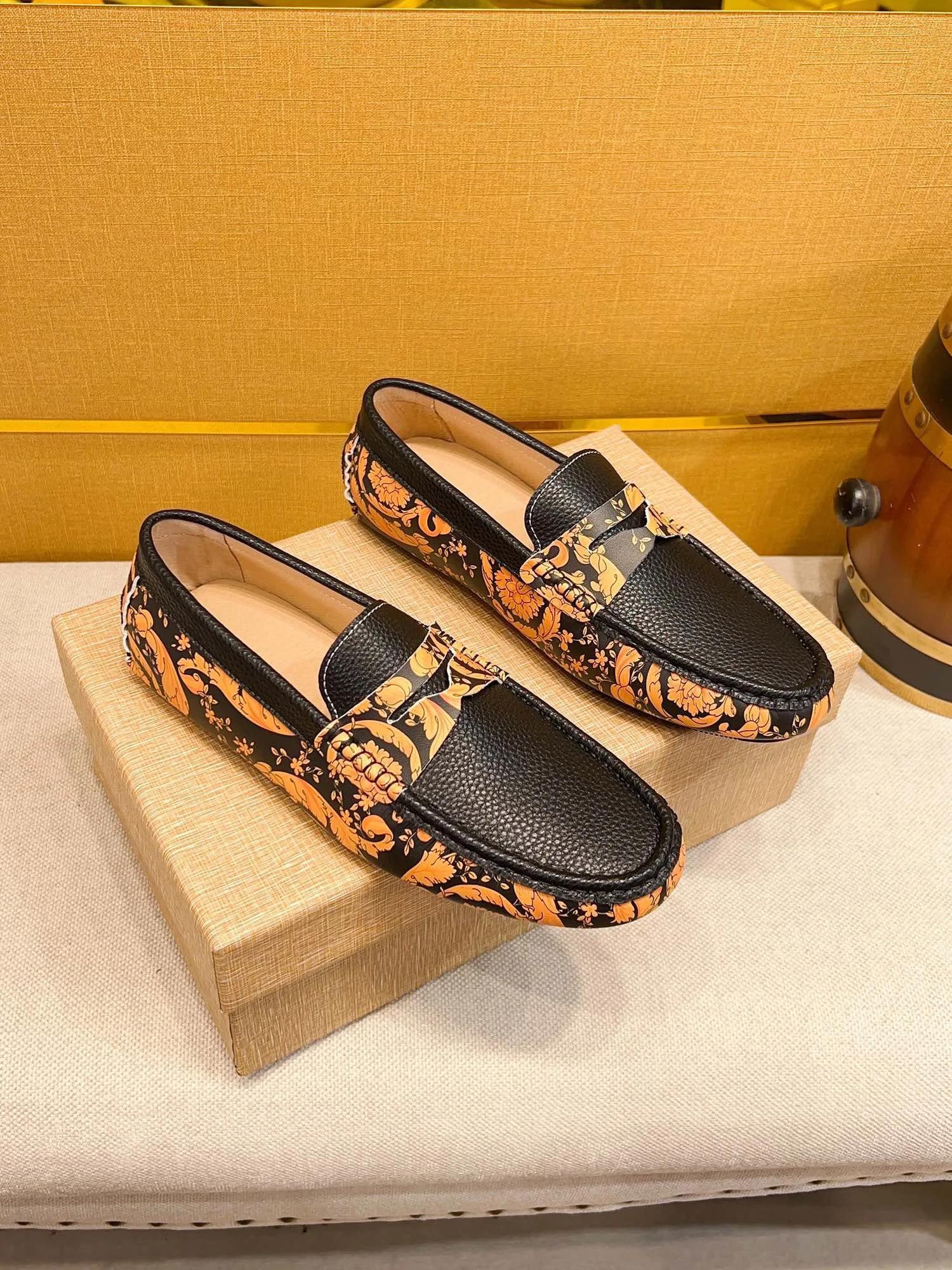 Mocassins en Cuir group pour Homme, Chaussures de Styliste, Tendance, Haut de Gamme, Nouvelle Collec