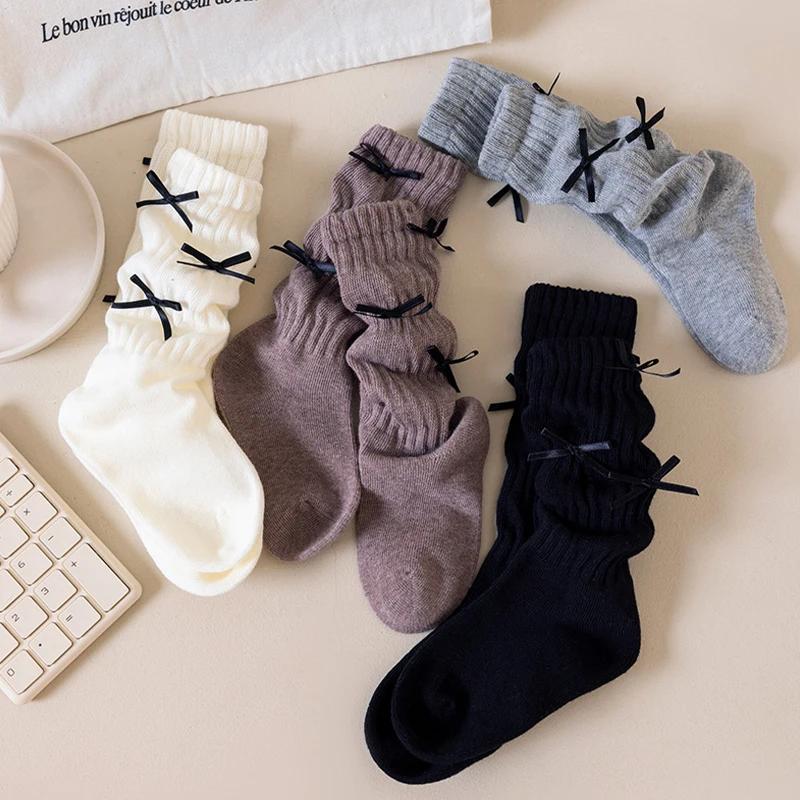 Chaussettes longues pour filles, couleur unie, chaussettes longues pour enfants de 1 à 12 ans, chaus
