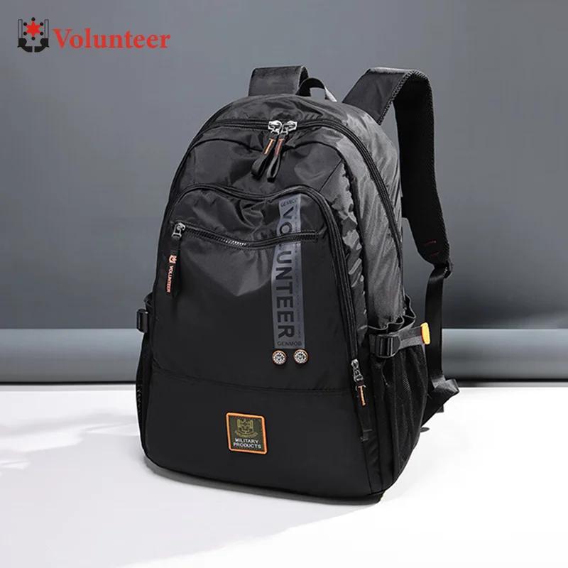 VOLUNTEER sacs à dos pour hommes nouveau voyage ordinateur collège sac à dos homme mode grande capac