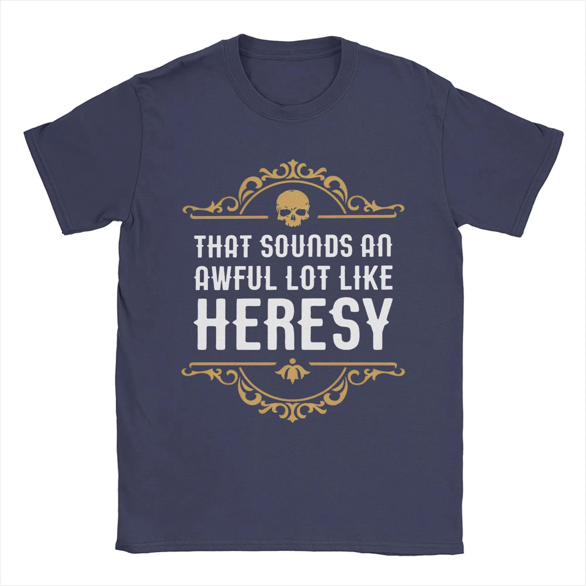 Vintage Heresy drôle Wargaming w-wahammer 40k T-Shirts femmes col rond coton T-Shirts à manches cour