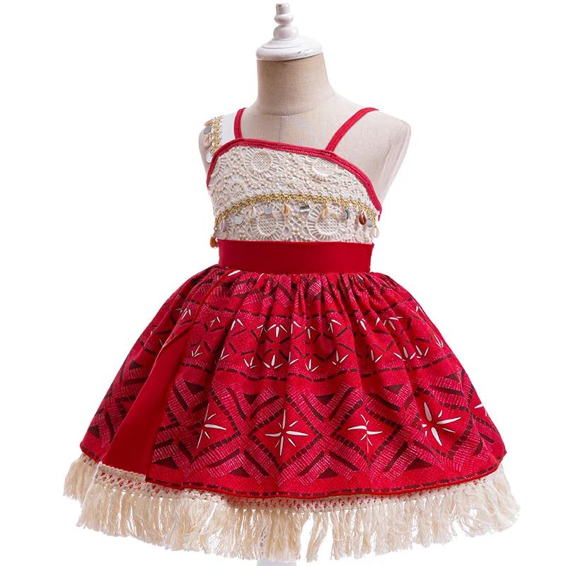 Film princesse Moana 2 robe filles Cosplay Vaiana carnaval fête océan aventure Costume enfants Hallo