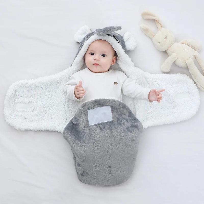 Sacs de couchage doux pour bébé, couvertures chaudes d'automne et d'hiver pour nouveau-né, cocon de