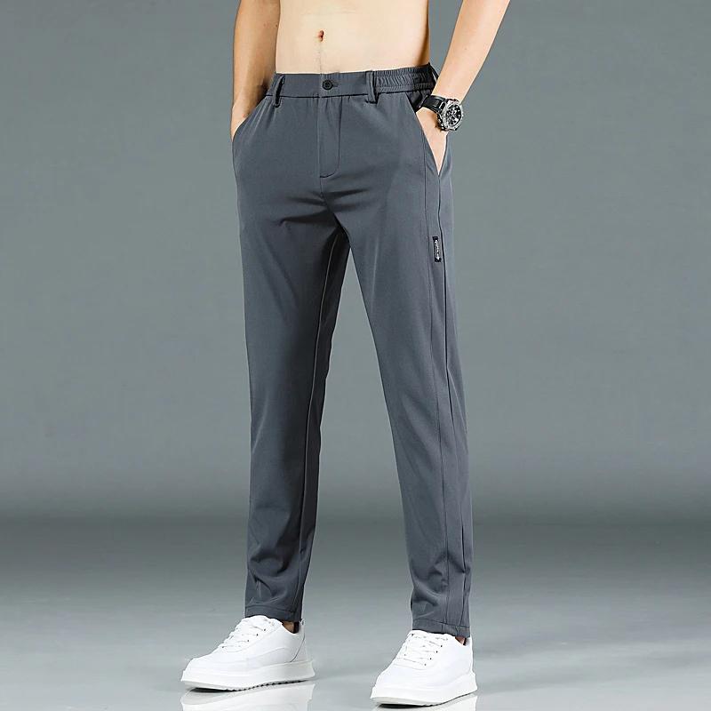 Pantalon de Golf Slim Fit pour hommes, haute qualité, élastique, tendance, polyvalent, décontracté,