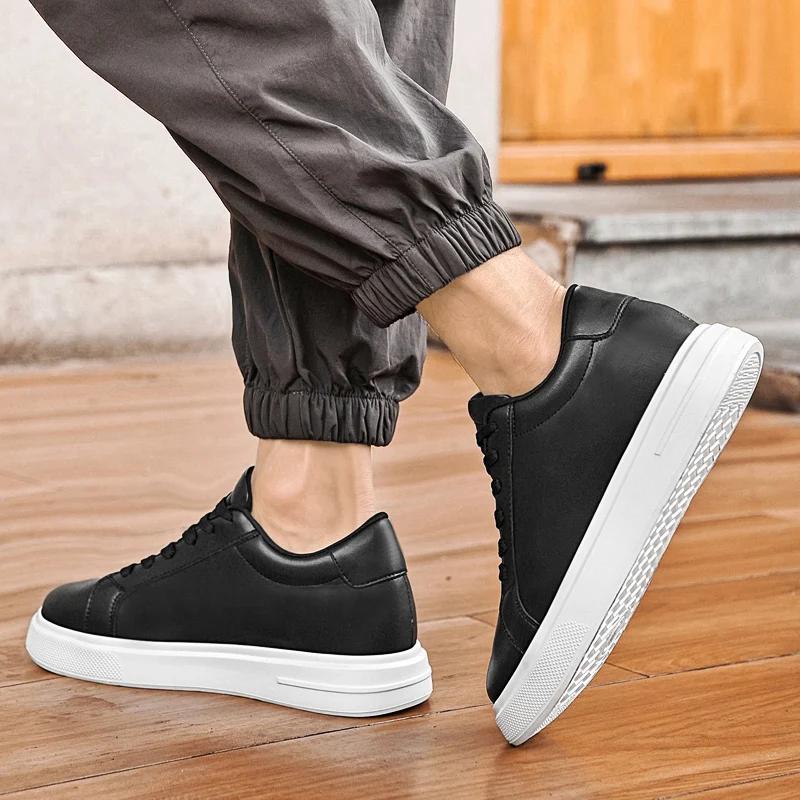 Nouveaux hommes baskets ascenseur chaussures rehaussant la hauteur augmenter semelle intérieure 6-10