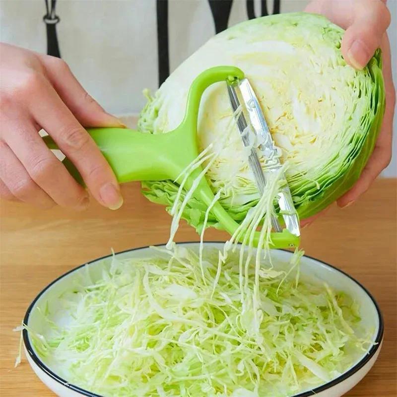 Éplucheur de légumes et de fruits, couteau en acier inoxydable, râpes à chou, trancheur de pommes de