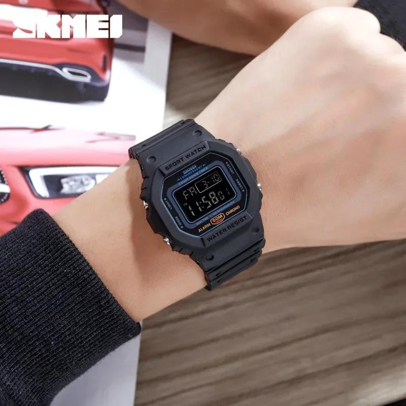 SKMEI 1628 luxe numérique hommes montres sport étanche électronique hommes montres militaire rétro-é