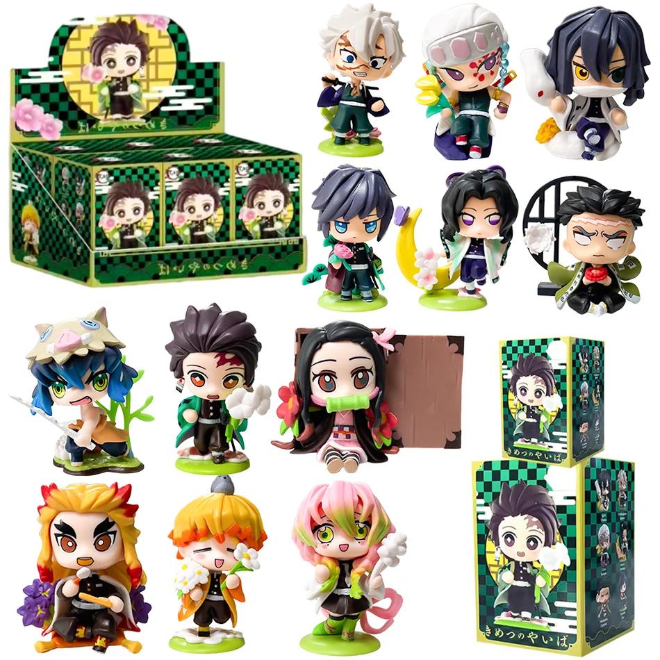 Figurine de dessin animé Demon Slayer Tanjiro Kamado Nezuko, boîte aveugle, statue créative personna