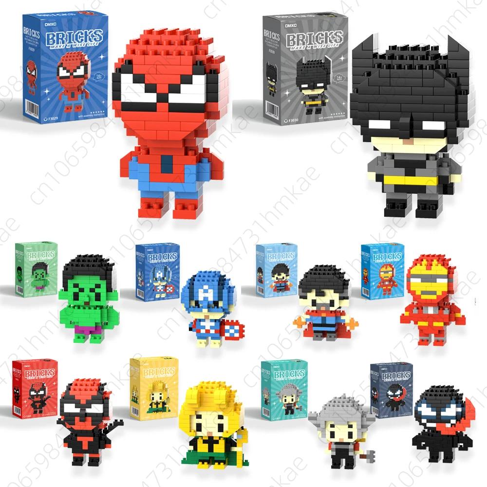 Spider Man bloc de construction Deadpool & Venom Iron Man Figure Batman Super héros personnage de de