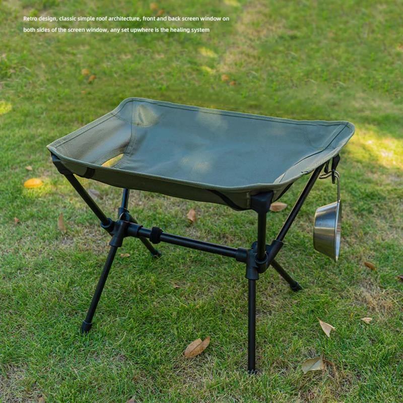 Chaise pliante en alliage d'aluminium pour camping en plein air, tabouret portable ultra léger, tabo