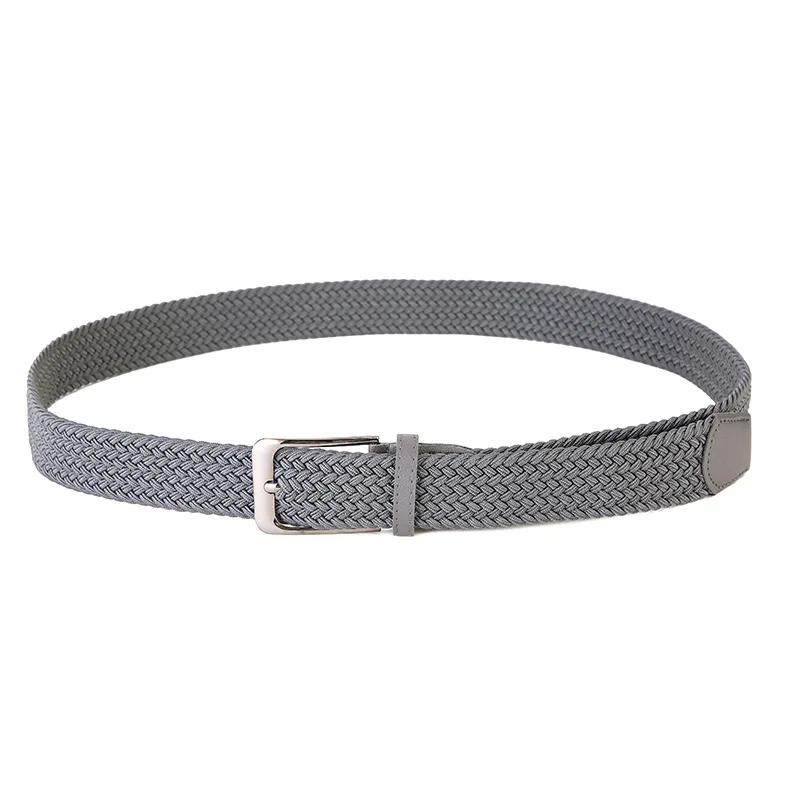 Ceinture tissée élastique grande taille 130 140 150cm, sangles de taille perforées décontractées pou
