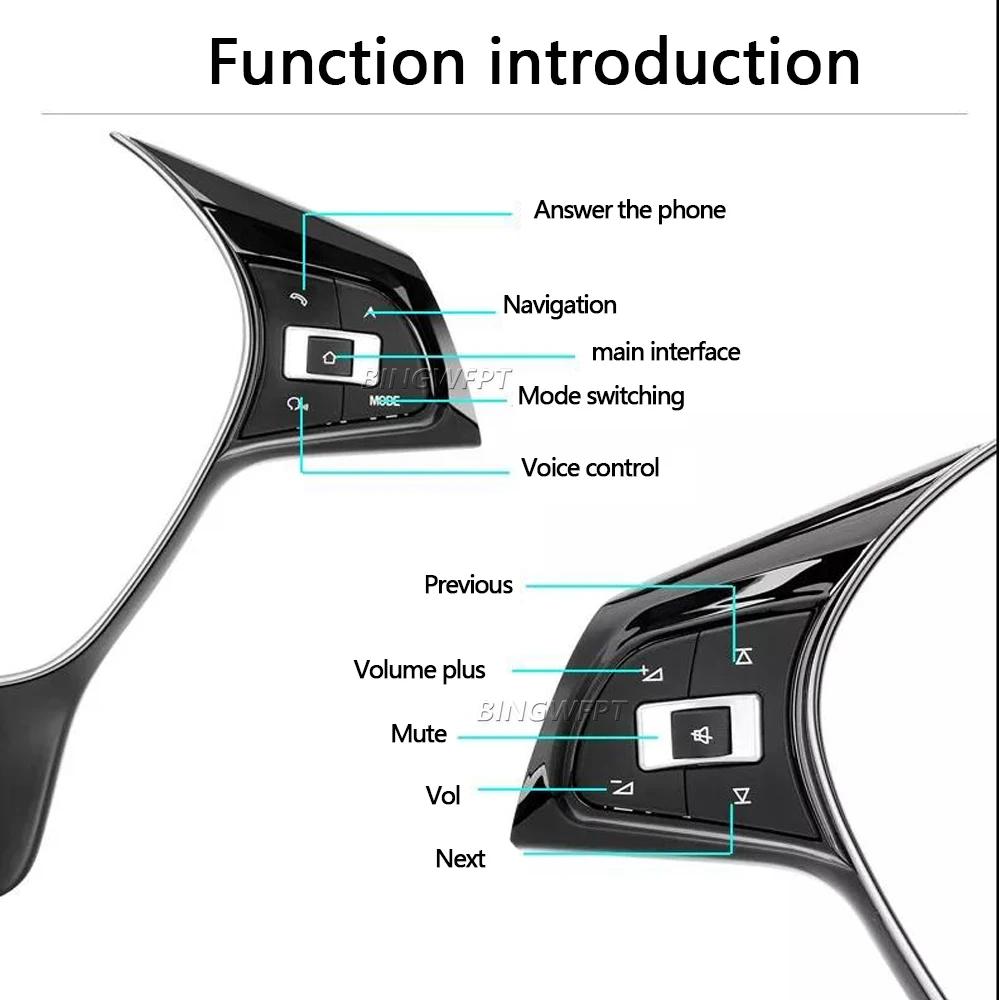 Bouton de téléphone de commutateur Audio multifonction modifié pour VW Polo Golf 2014 – 2019, bouton