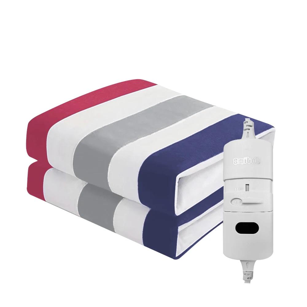 Couverture chauffante électrique avec thermostat automatique, matelas de lit, chauffe-corps double,