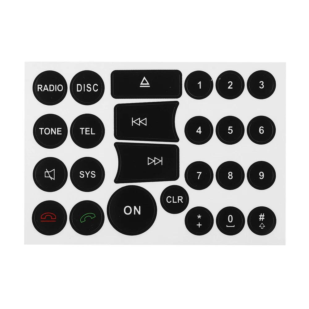 Autocollant de réparation de boutons de panneau de tableau de bord de Radio de commande de climatisa