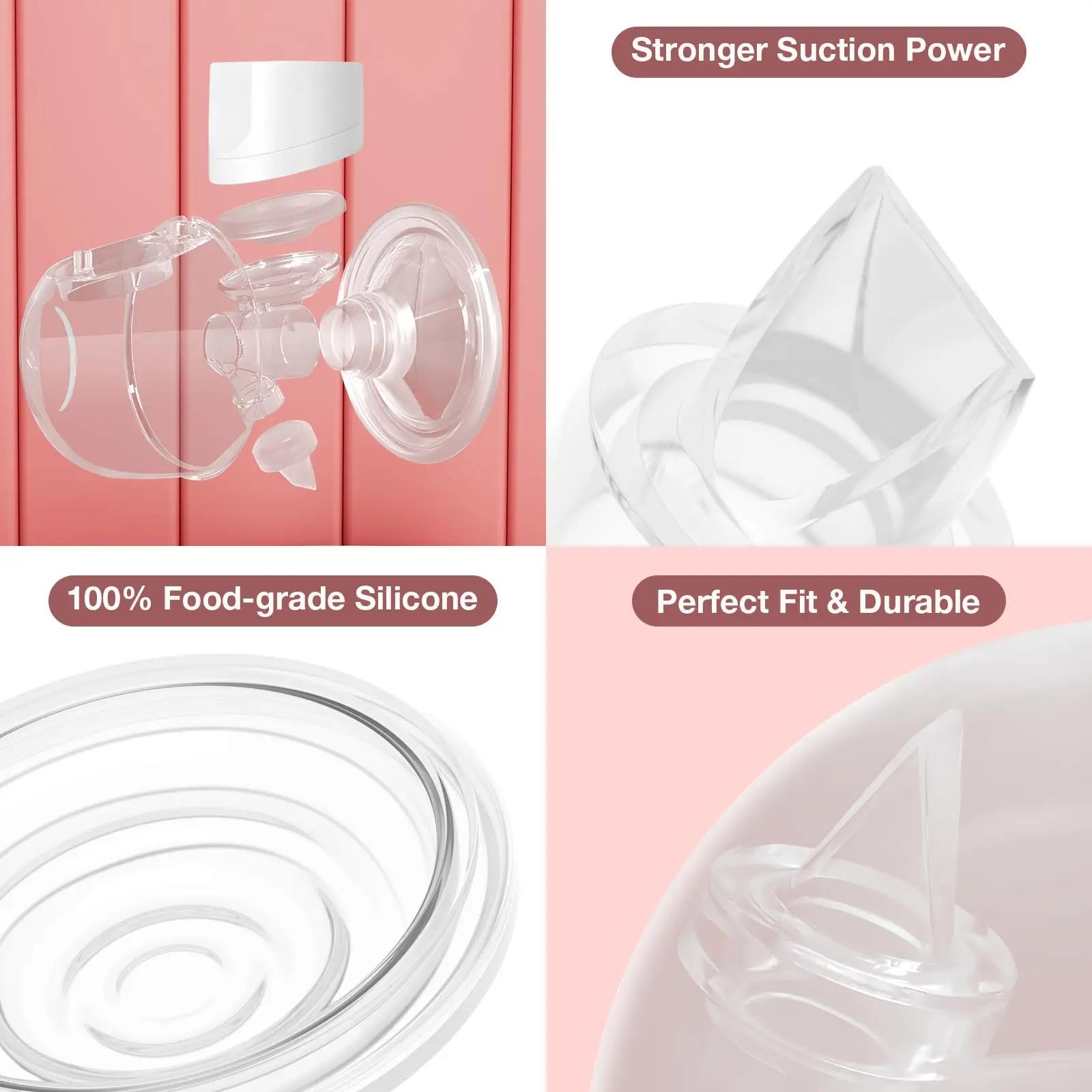 Pièces de tire-lait compatibles avec momcozy S9 Pro/S12 Pro/S9/S12, Kit essentiel d'allaitement, Sil