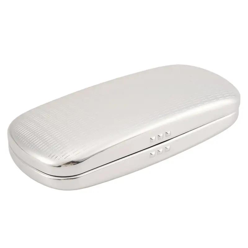 Étui à lunettes A95D, étui à lunettes à coque rigide en aluminium, boîte à lunettes rayée