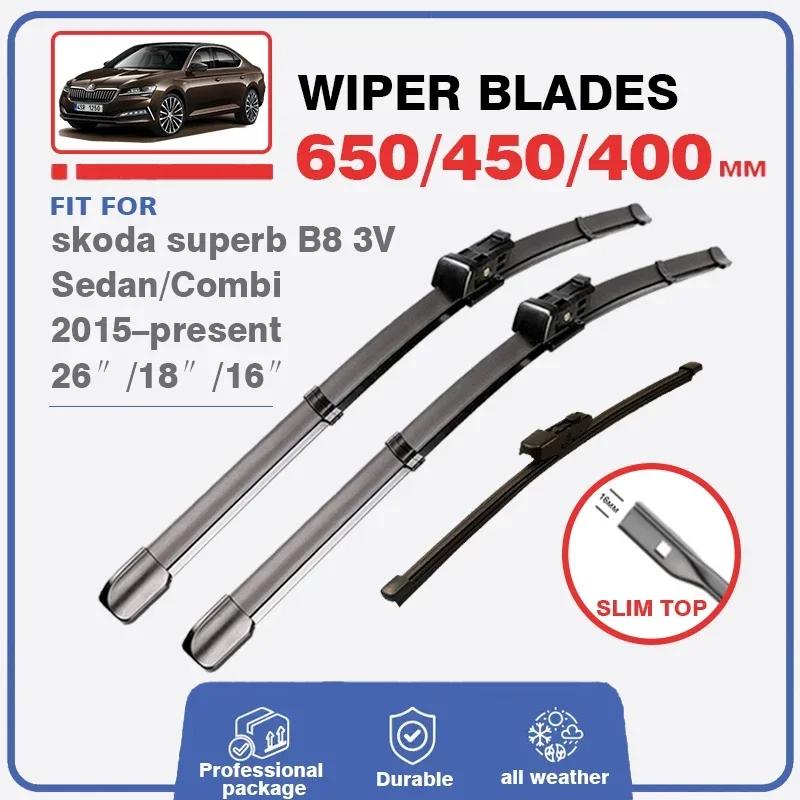 Balai d'essuie-glace pour Skoda Superb 3 B8 3V 2015 – 2023 berline Combi, brosse de pare-brise, fenê