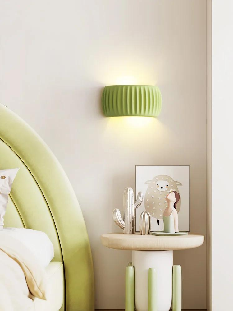 Applique murale européenne en résine pour chambre à coucher, lampe de chevet française, lampe de cou