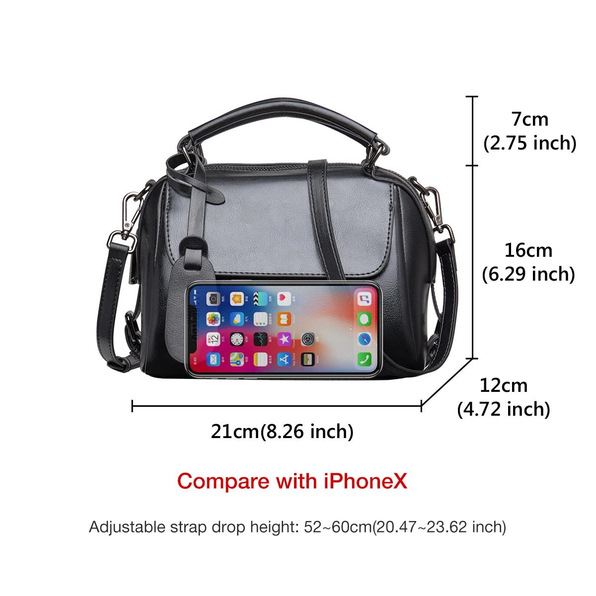 Sac à main de luxe FOXER en cuir fendu pour femme, sac à bandoulière rétro décontracté, sac à poigné
