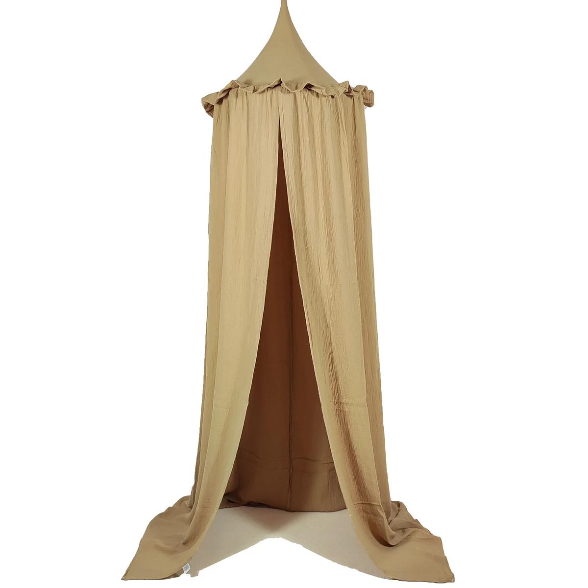 Auvent de lit suspendu en mousseline 100% coton de qualité supérieure, tente décorative, auvent de p