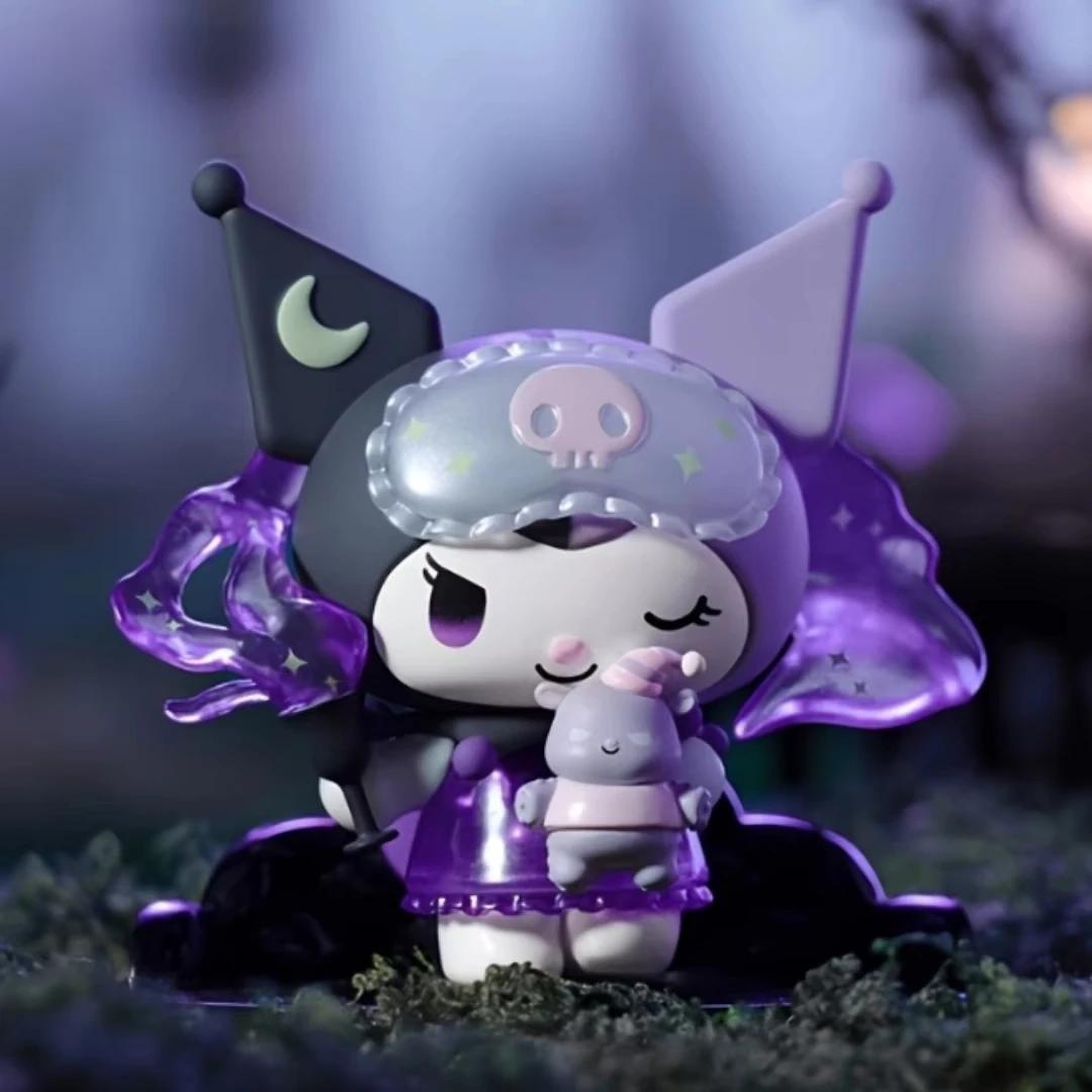 Sanrio boîte aveugle dessin animé Kuromi poupée chanceux Divination série Anime figurine modèle poup