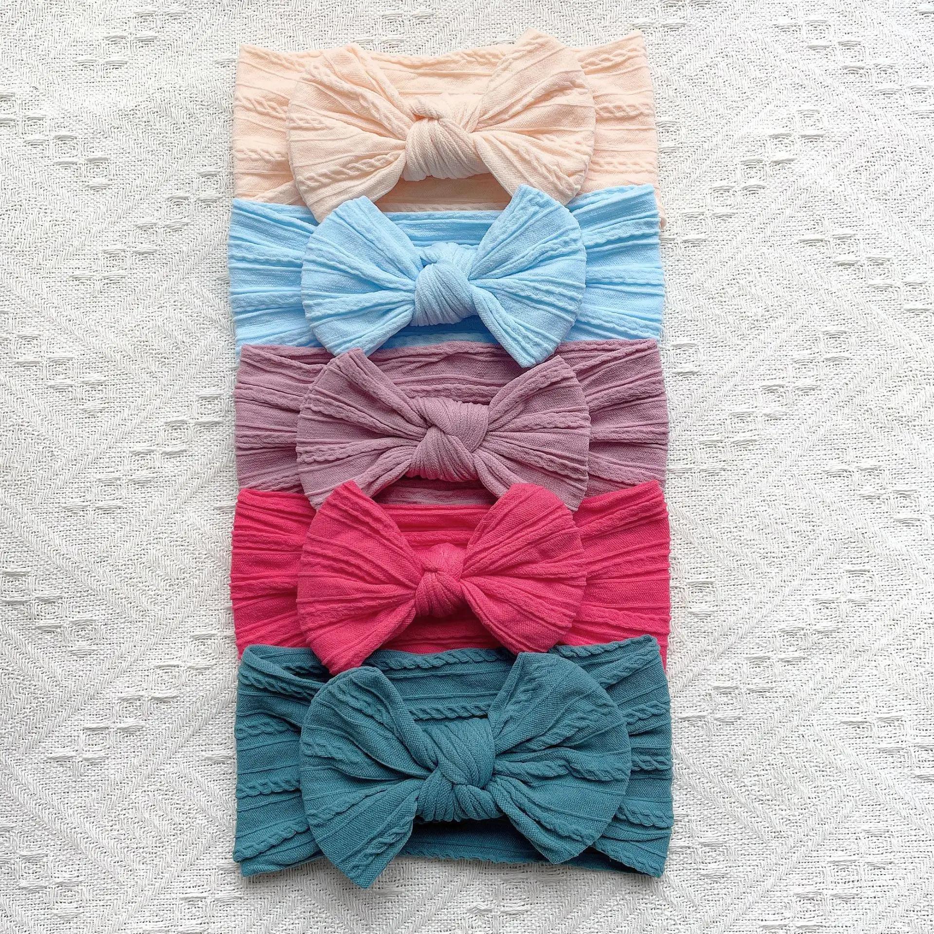 5 pièces mignon arcs bébé bandeau doux élastique bébé fille bandes de cheveux pour nouveau-né infant