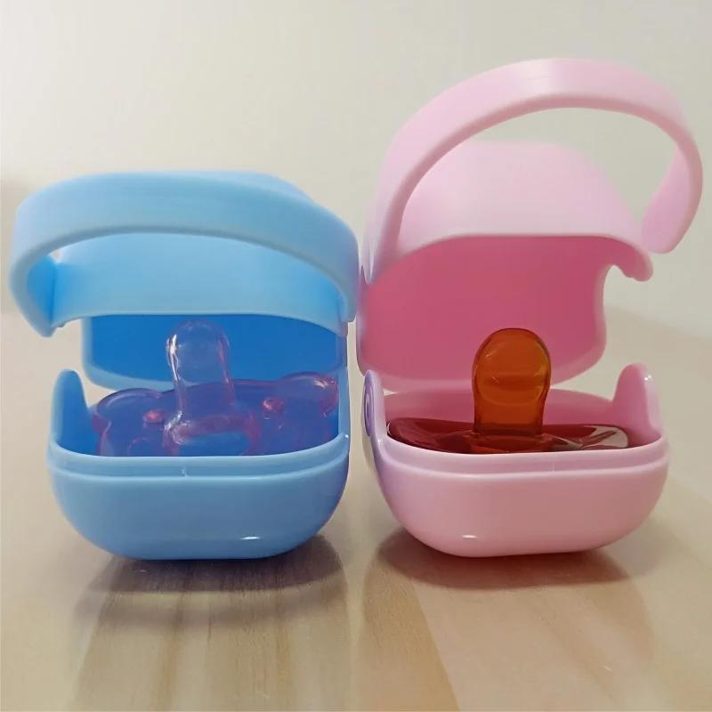 Boîte à sucettes en plastique PP pour bébé, petite boîte de rangement pour sucettes et aliments, pro