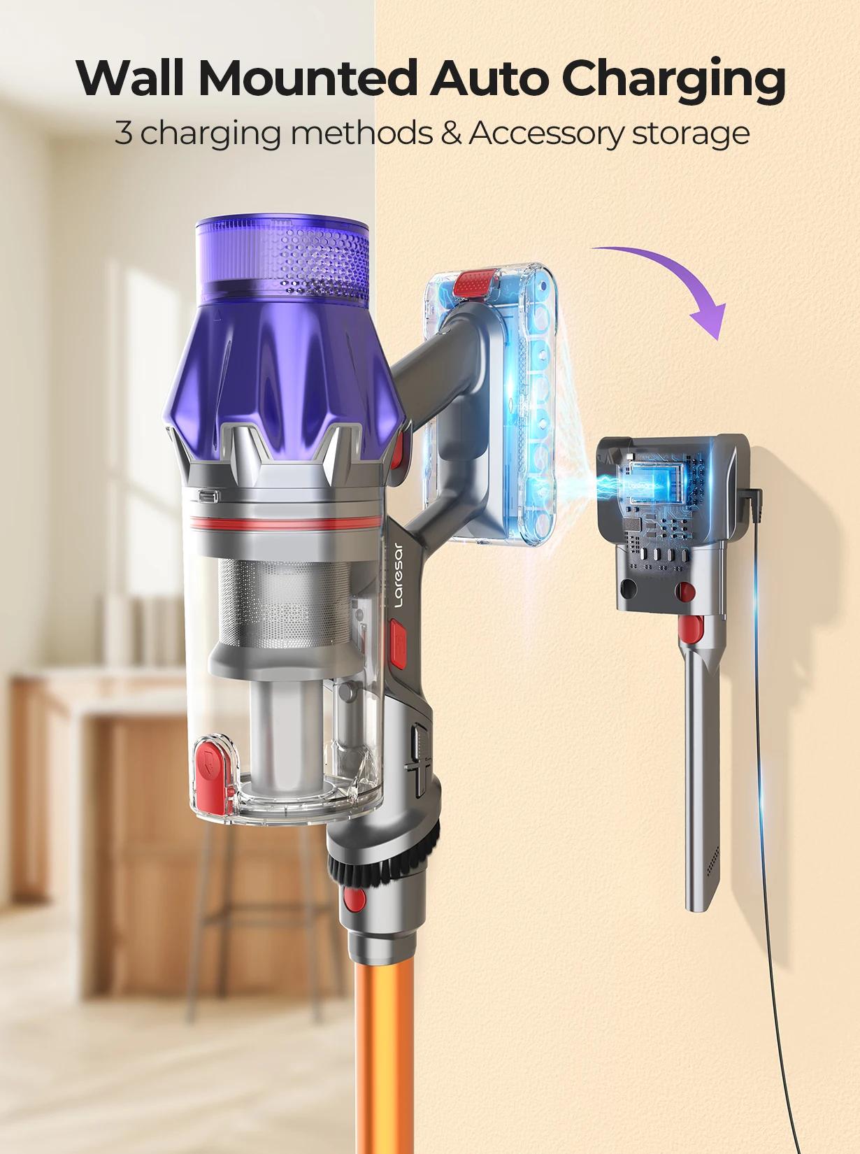 Aspirateur sans fil Laresar V7, 500W, puissance d'aspiration 50KPA, déterminer les appareils ménager