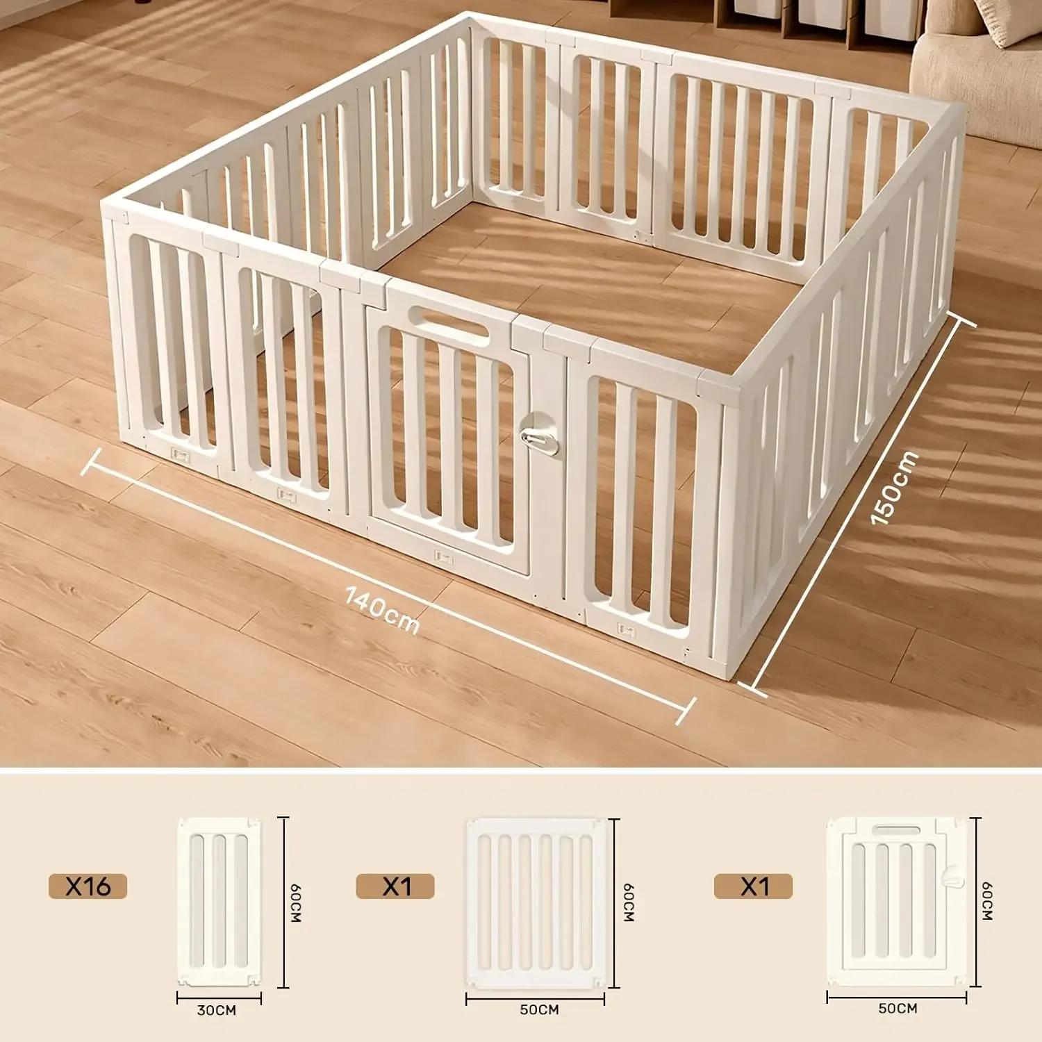 Parc pour bébé et tout-petit, barrière de sécurité pour bébé, parc pour bébé pour l'intérieur et l'e