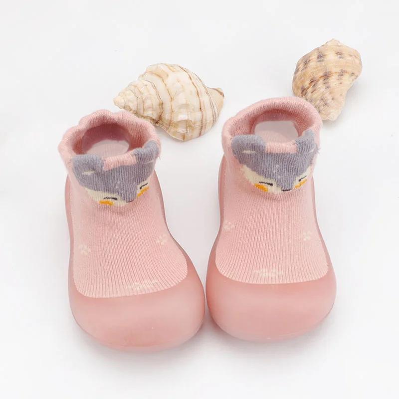 Chaussettes pour bébés, chaussures pour enfants en bas âge, premiers pas, motif de dessin animé, sem