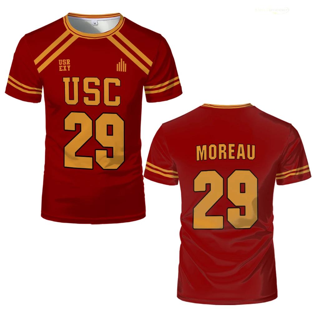 Maillot de Hockey The Foxhole Court Lacrosse, uniforme de Cosplay USC Trojans, T-shirt de sport resp