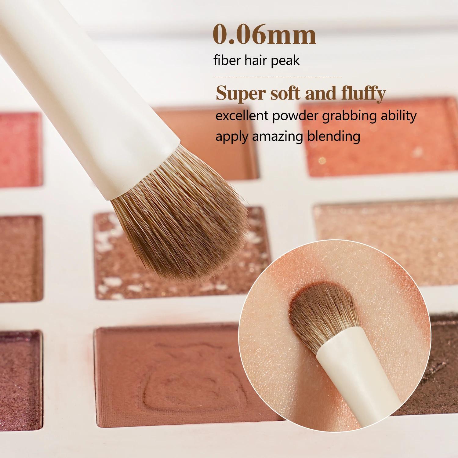 BEILI 15 pièces Beige Premium synthétique pinceaux de maquillage ensembles fond de teint correcteur