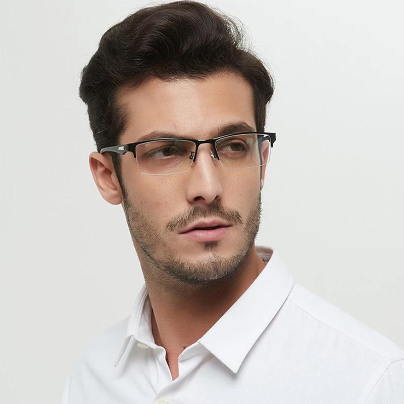 Hommes femmes affaires photochromique multifocale lunettes de lecture bureau Anti bleu RayClassic ca