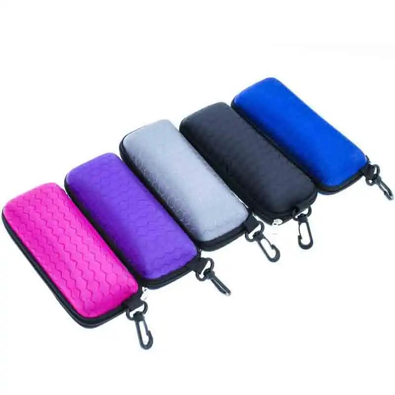 Nouveau étui à lunettes à fermeture éclair en nid d'abeille étui à lunettes de soleil portable sac à