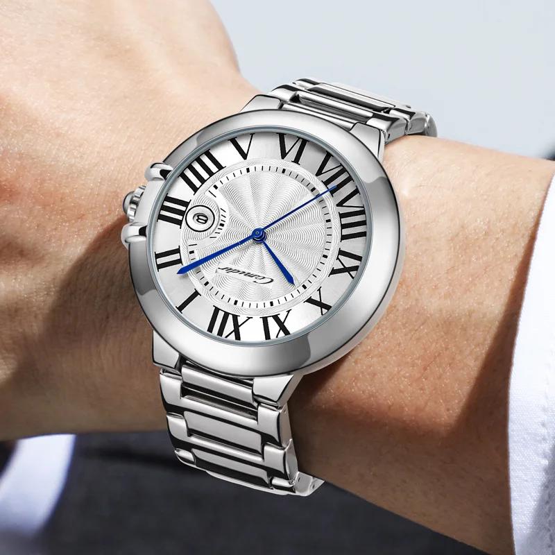 Montre pour hommes ballon bleu hommes étanche mode affaires Quartz hommes Warches chiffre romain