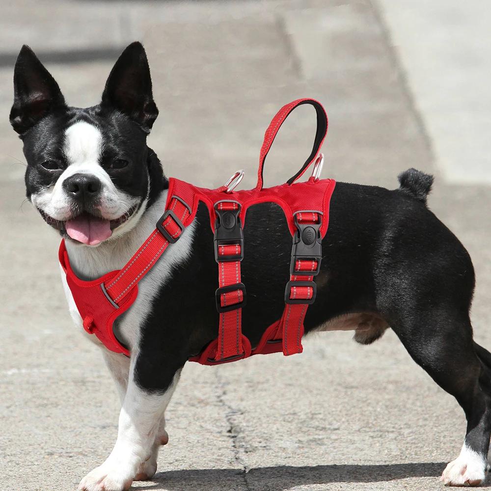Harnais réfléchissant pour chien, gilet en maille et Nylon pour animaux de compagnie, harnais réglab