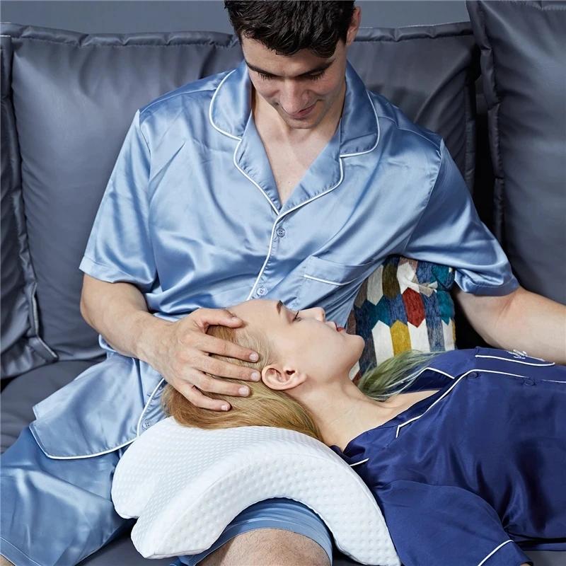 Oreiller orthopédique incurvé en forme de U pour le sommeil, oreiller pour les mains en mousse, prod