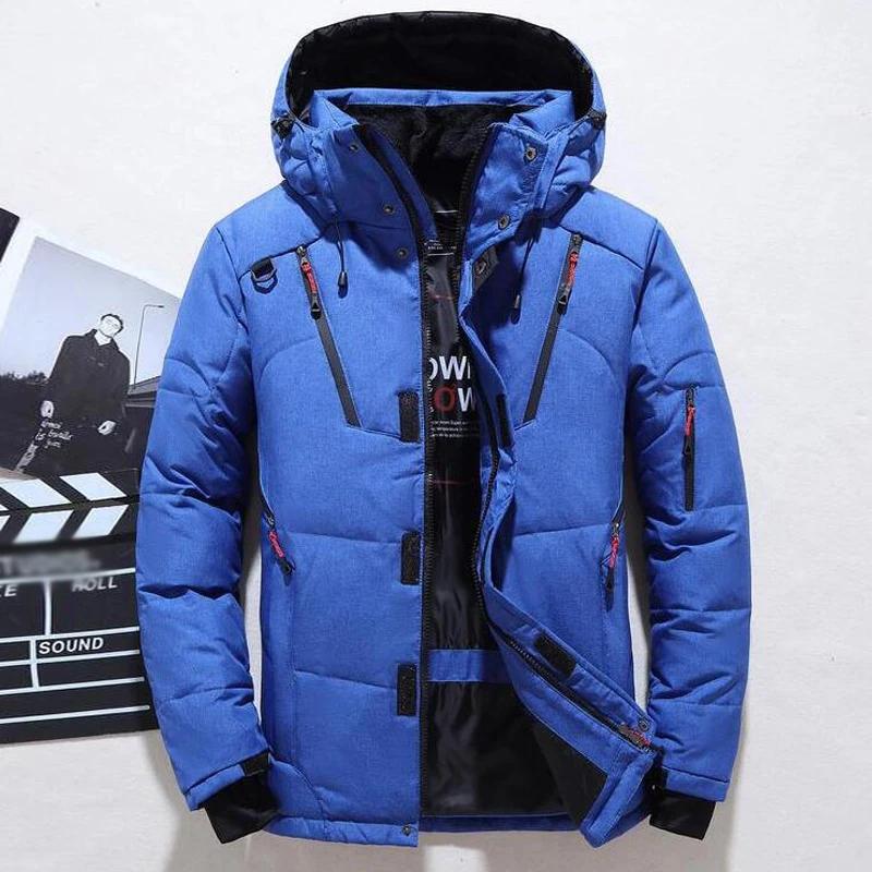 -20 degrés doudoune mâle hiver Parkas hommes blanc canard doudoune à capuche extérieur épais chaud r