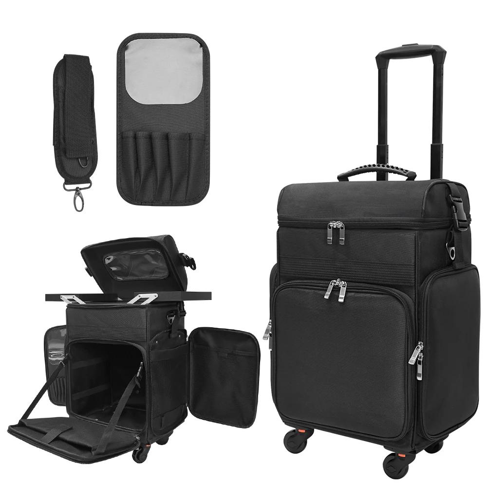 Pro Beauty Organizer Trolley Case-maquillage/coiffeur/barbier boîte à outils multifonctionnelle avec