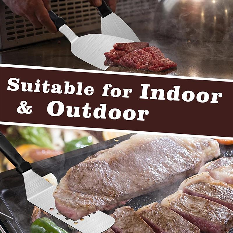 LMETJMA-Kit d'accessoires pour grill plat, avec sac de transport, 12 pièces, JT48